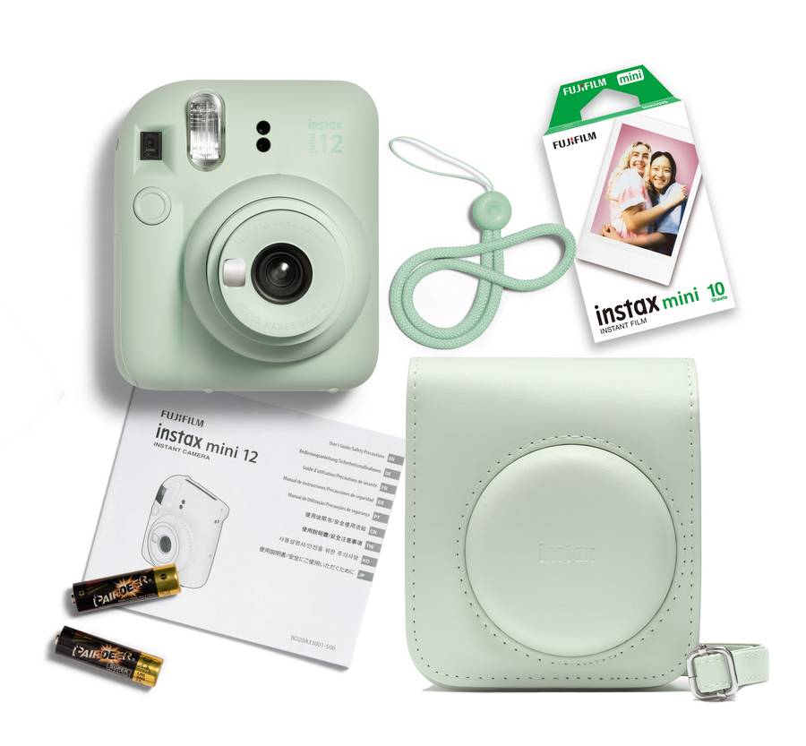 FUJIFILM INSTAX MINI 12 Instant Film Camera KIT 3(Mint Green)