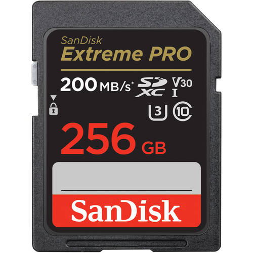 SanDisk 256GB Extreme PRO UHS-I SDXC Memory Card (200mb/s)