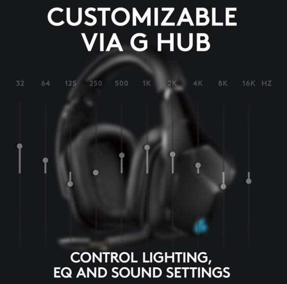 LOGITECH G935 Wireless 7.1 Surround Sound LIGHTSYNC Gaming Headset