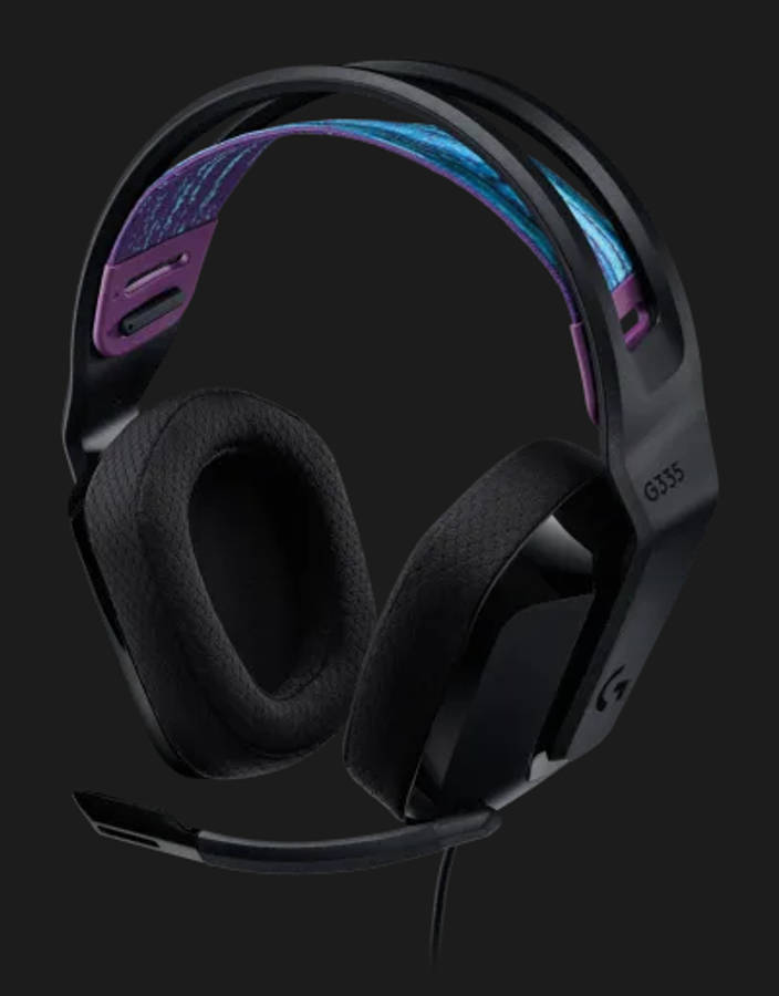 Logitech 3.5mm G335 Wired Gaming Headset - Black