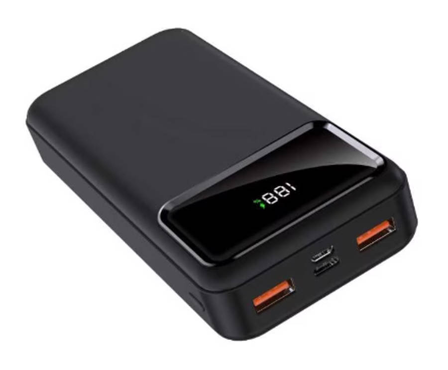Volkano Punch Series 20 000 mAh Power Bank (Black)