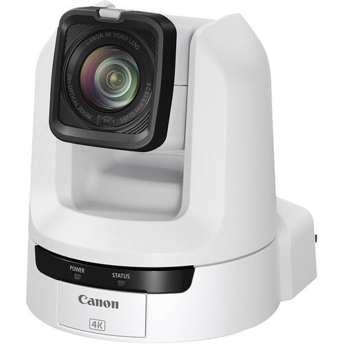 Canon CR-N100 4K NDI PTZ Camera with 20x Zoom (White)