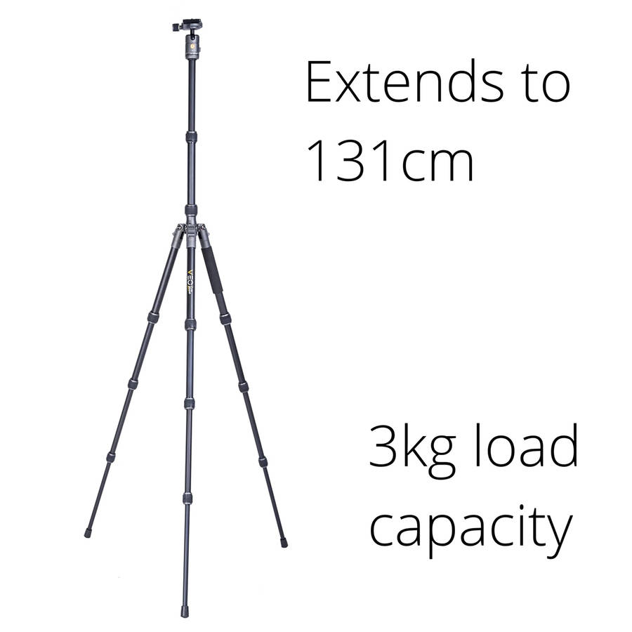 Vanguard Veo 3GO 204CB Ultra-Light Carbon Travel Tripod With Monopod Leg