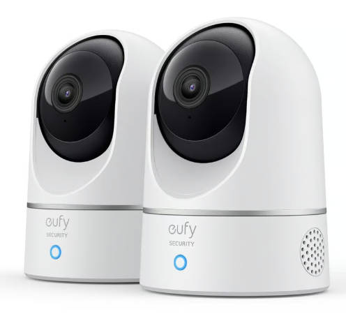 Eufy Security eufy Indoor Cam - 2K with Pan and Tilt (Twin Bundle)