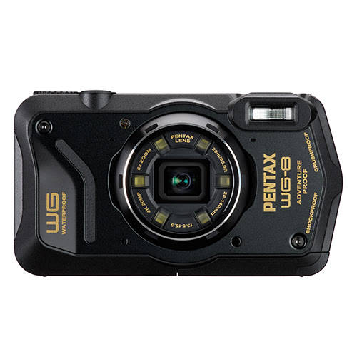 Pentax WG-8 4K Rugged Waterproof Camera (Black)