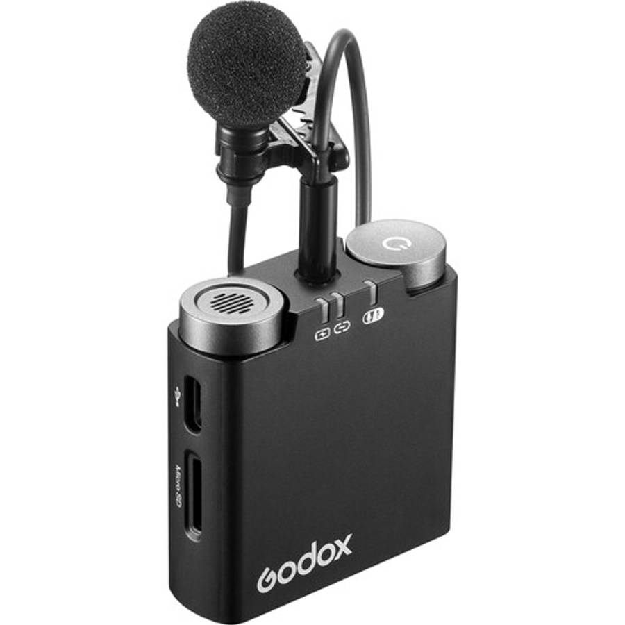 Godox Virso M2 2-Person Wireless Microphone System for Cameras and Smartphones (2.4 GHz)