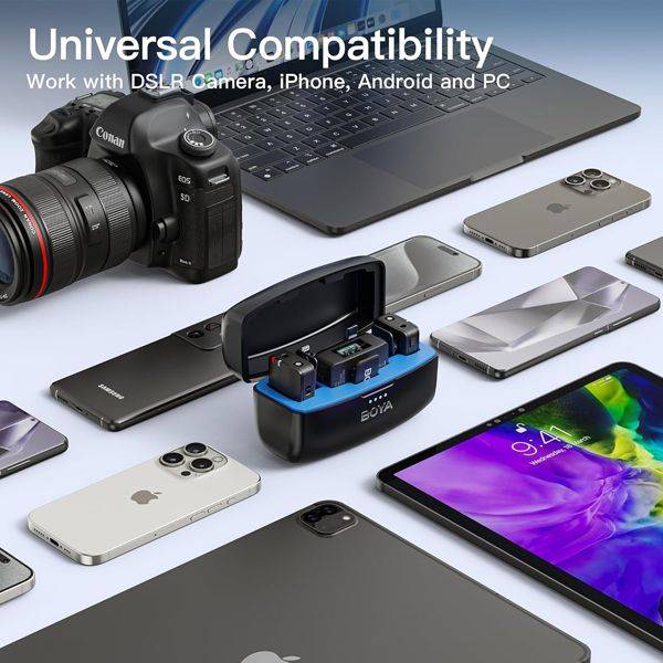 Boya BOYAMIC All-in-One 2.4GHz Wireless Microphone System with Onboard Recording
