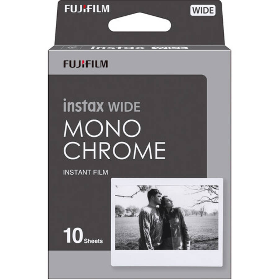 Fujifilm INSTAX WIDE Monochrome Instant Film (10 Exposures)