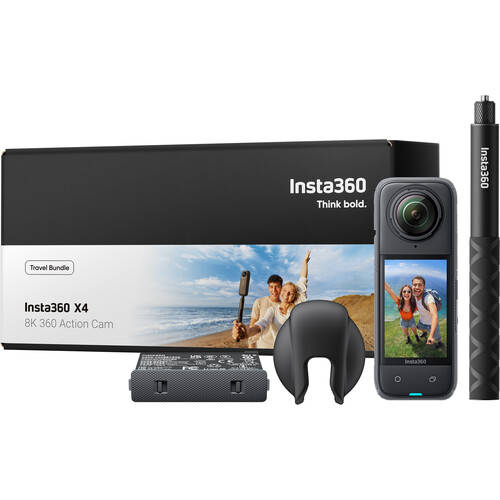 Insta360 X4 360° 8K Camera Travel Kit