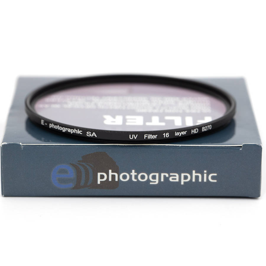 E-Photographic PRO 58mm Multicoated UV Lens Filter - German HD B270 Schott Optics