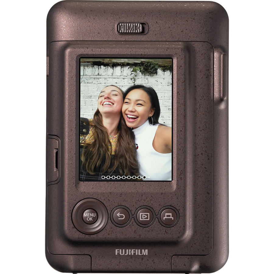 Fujifilm Instax Mini LiPlay Hybrid Film Camera (Kit3-Bronze)