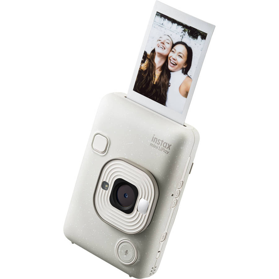 Fujifilm Instax Mini LiPlay Hybrid Film Camera (Kit3-White)