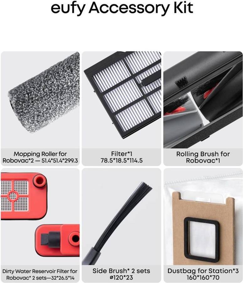 Eufy CLEAN RoboVac Omni E28 / E25 Accessories Kit
