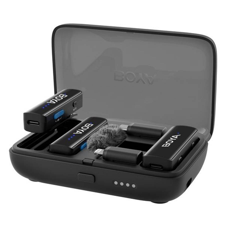 Boya BOYALINK 2 3-in-1 Compact 2.4GHz Dual-Channel Wireless Microphone System