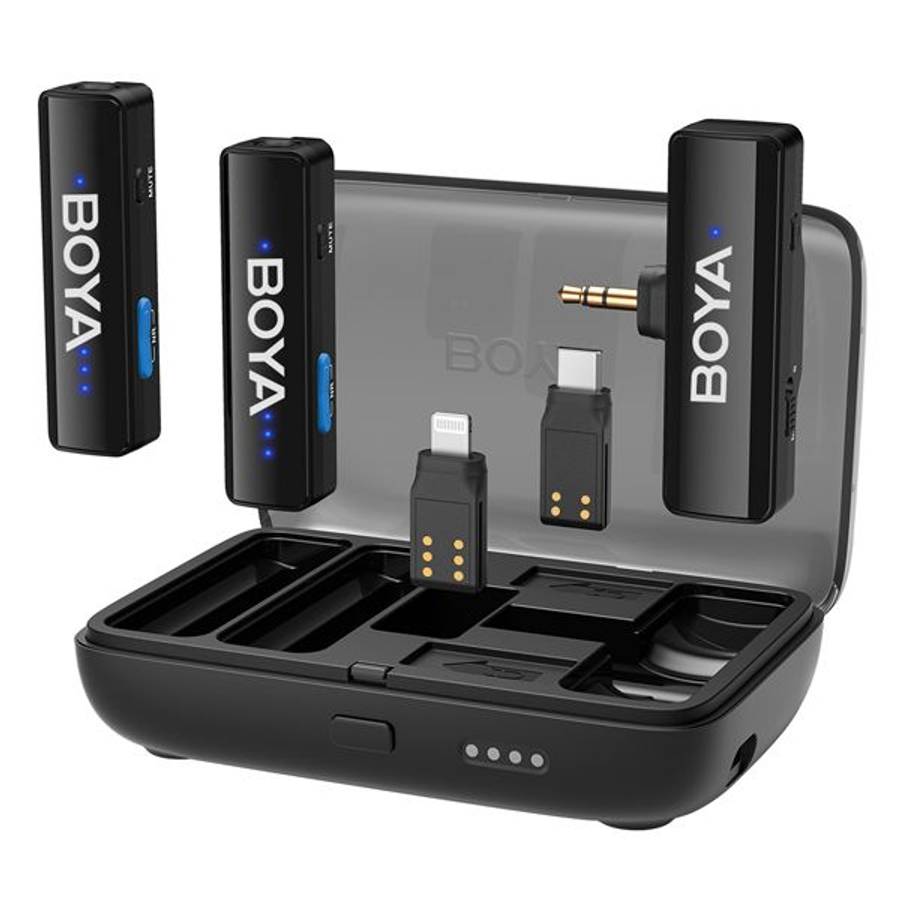 Boya BOYALINK 2 3-in-1 Compact 2.4GHz Dual-Channel Wireless Microphone System