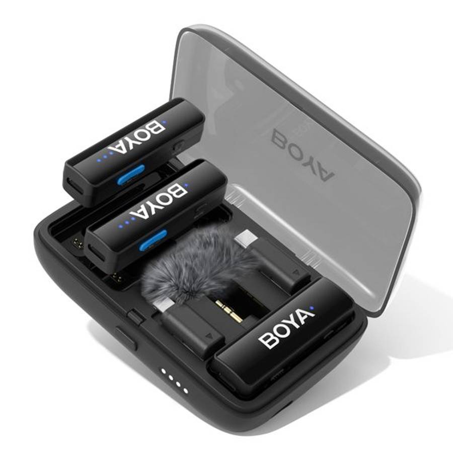 Boya BOYALINK 2 3-in-1 Compact 2.4GHz Dual-Channel Wireless Microphone System
