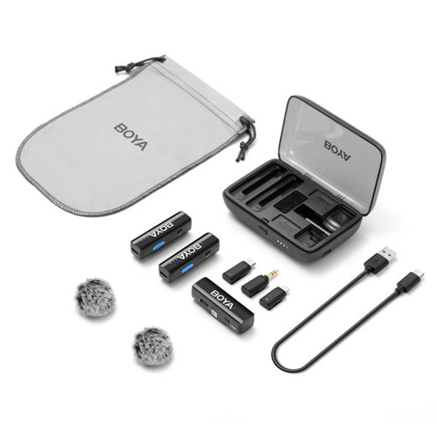 Boya BOYALINK 2 3-in-1 Compact 2.4GHz Dual-Channel Wireless Microphone System