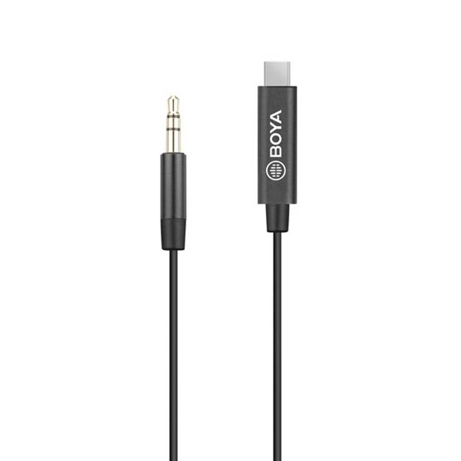 Boya BY-K2 3.5mm TRS (Male) to USB-C (Male) Audio Adapter