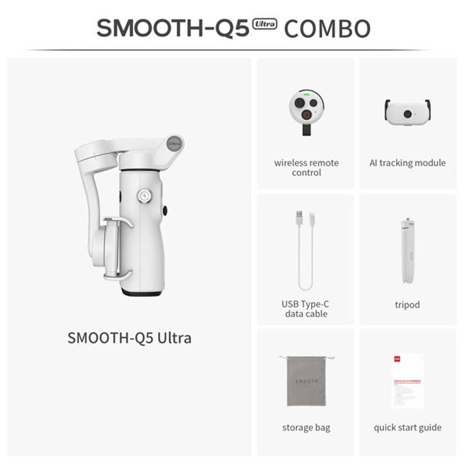 Zhiyun Smooth-Q5 Ultra Gimbal Stabilizer Combo
