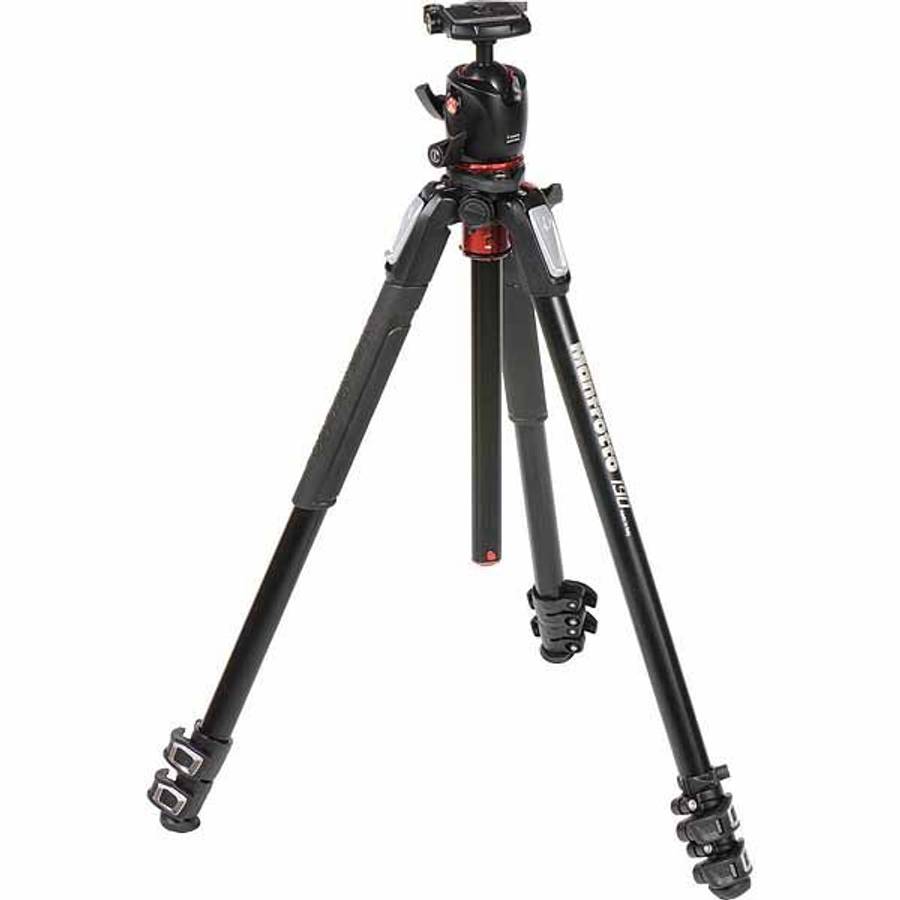 Manfrotto MK190X3-Q6T 190X Aluminium 3-Section Kit with 496 Ball Head AS