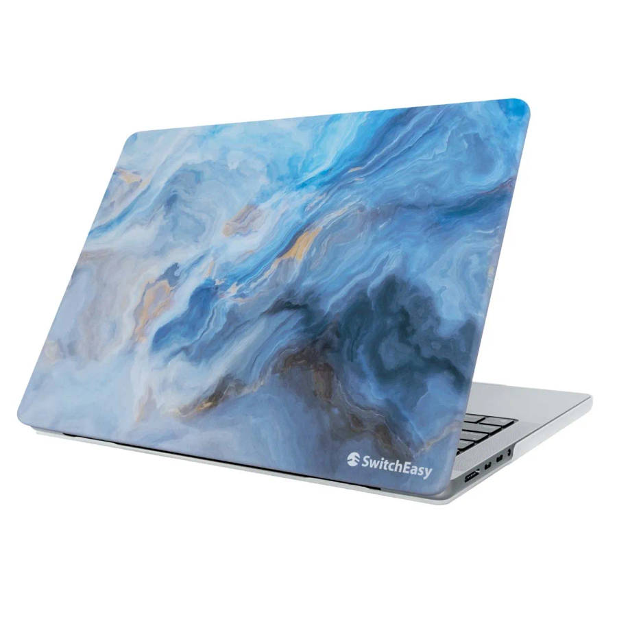 SwitchEasy Marble Hard Shell case for MacBook Pro 13" M1, Intel (2020) - Marine Blue