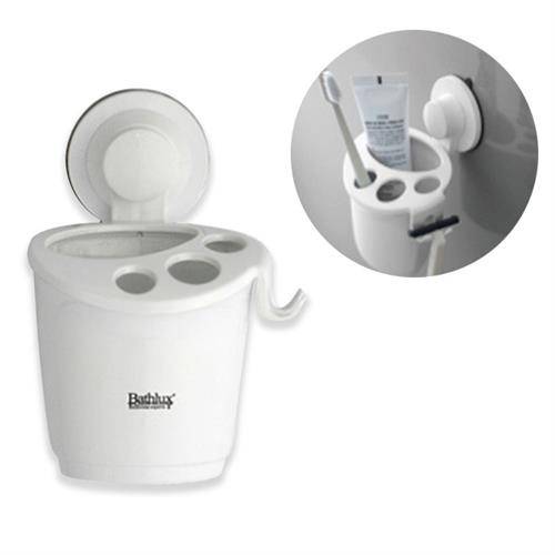 Bathlux Multi Toothbrush Holder With Suction Cup