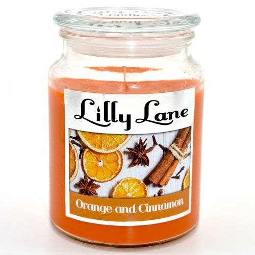 Lilly Lane Orange and Cinnamon Scented Candle