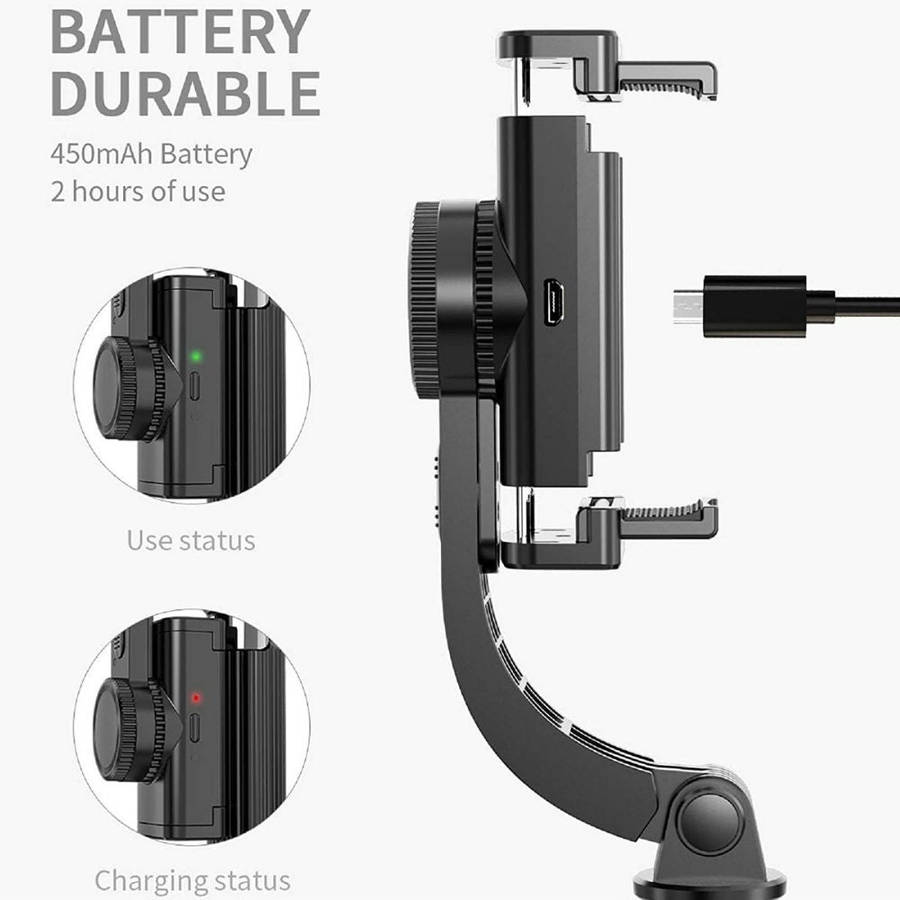 Gimbal Stabilizer Selfie Stick Tripod - L08 Anti-Shake