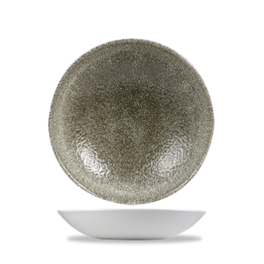 RAKU - QUARTZ BLACK - COUPE BOWL - 18.2CM (Pack of 12)