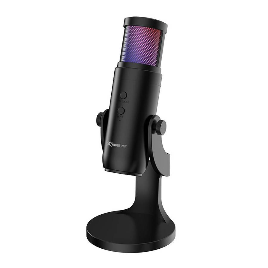 XTRIKE ME XMC-03 USB RGB Gaming Streaming Microphone For PC | Black