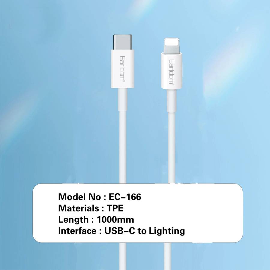 High-Speed Charging Cable: PD Type-C to Lightning Charge Cable (1 Meter)