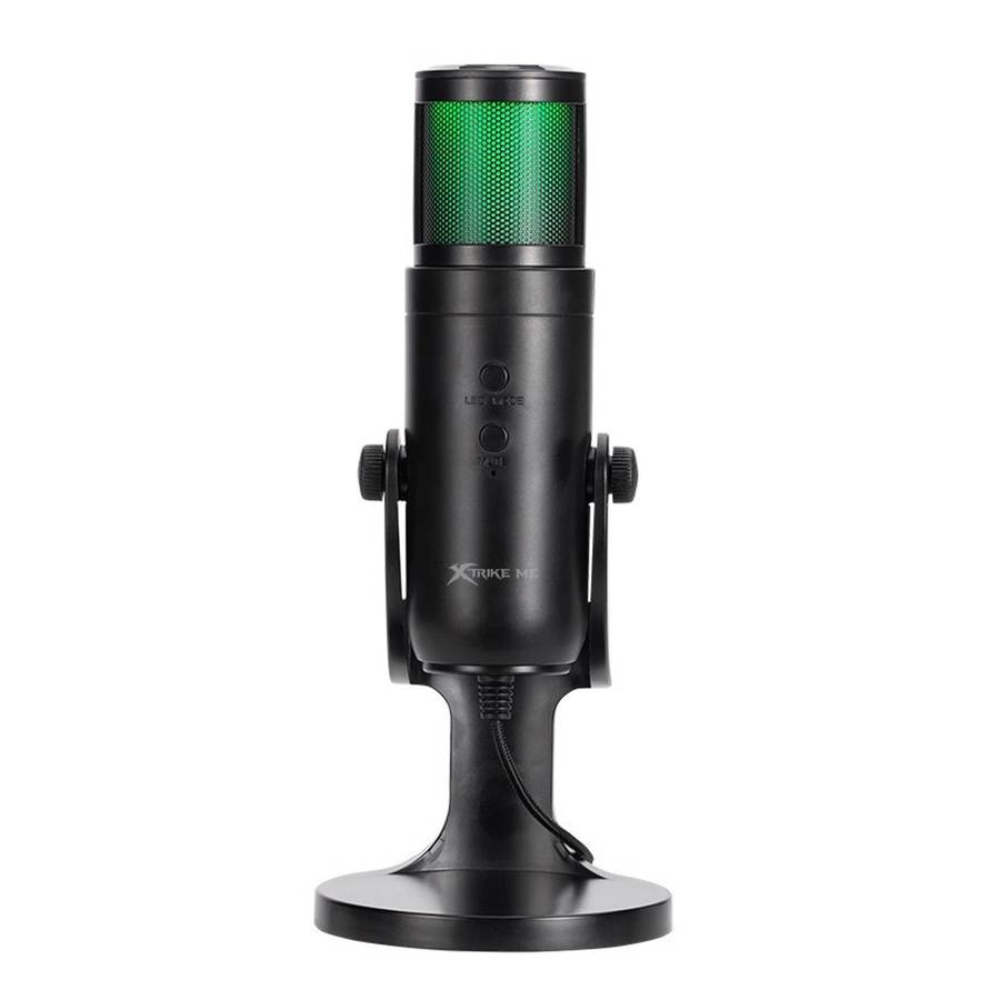 XTRIKE ME XMC-03 USB RGB Gaming Streaming Microphone For PC | Black