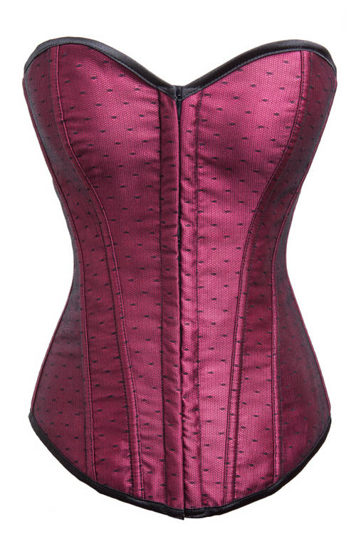 Fashionably Desirable Fuchsia Polka Dot Corset