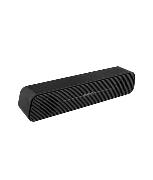 Astrum SM120 USB Sound Bar with Blue Led Light Aux Built-In and Dual Speaker Black