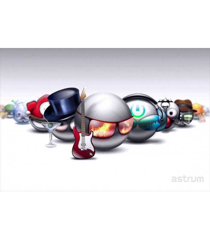 Astrum NB200 3D Vinyl Removable Laptop Skins for up to 15.6"