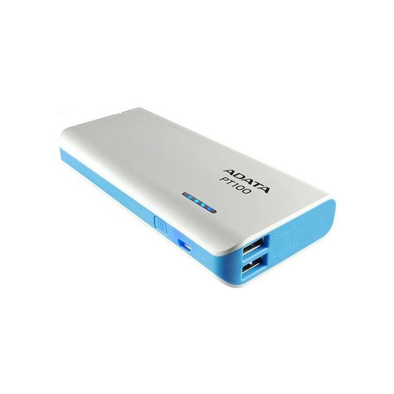 Adata AD-PBT100WH-10000MAH 10000 mAh Powerbank With 4 Mode LED Flash Light
