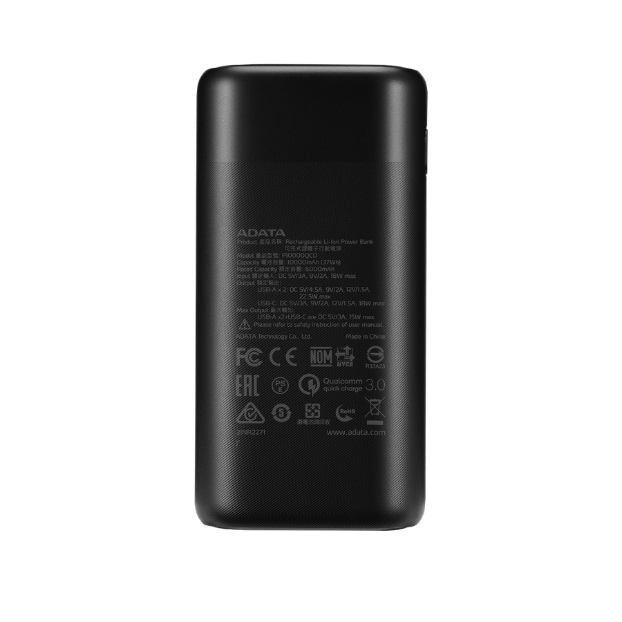 Adata P10000 Power Bank Black