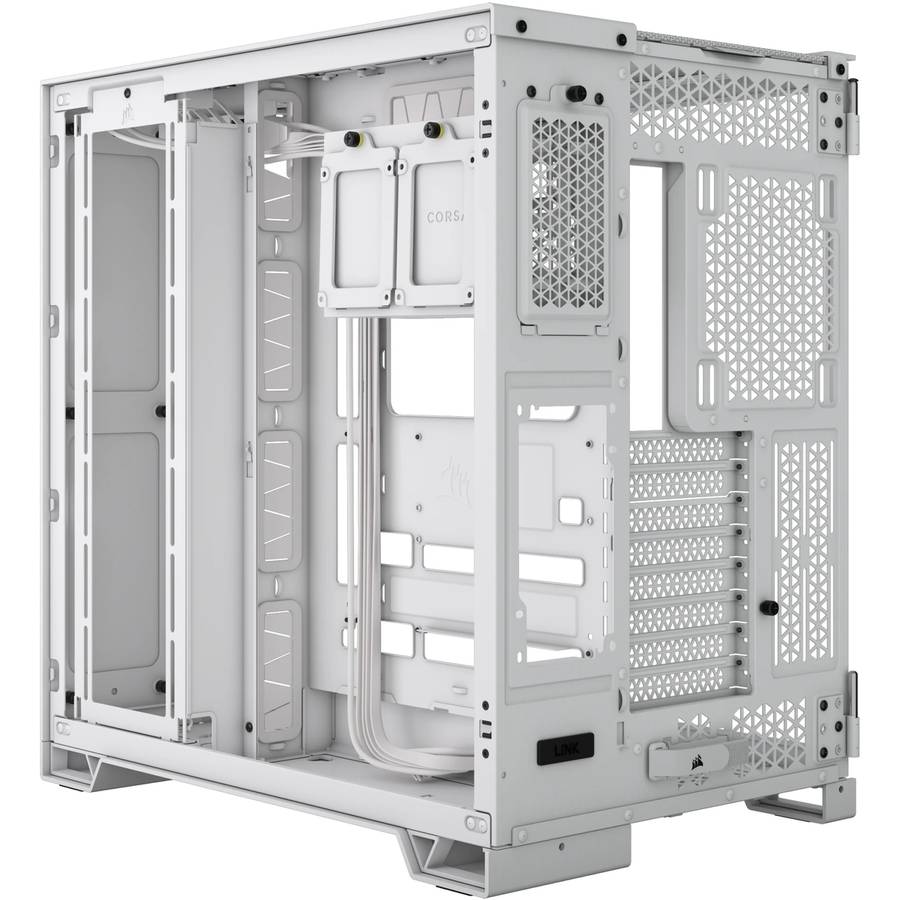 Corsair 6500X Mid-Tower Dual Chamber ATX Tempered Glass PC case - White0