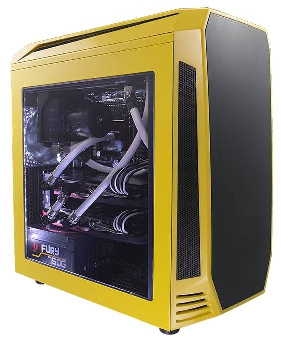 Bitfenix AEG-300-YKWL1 AEgis - Yellow + Windowed + Icon Display