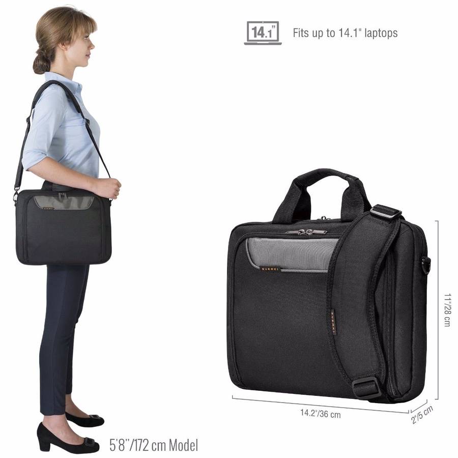 Everki EKB407NCH14 Advance 14 Inch Laptop Briefcase