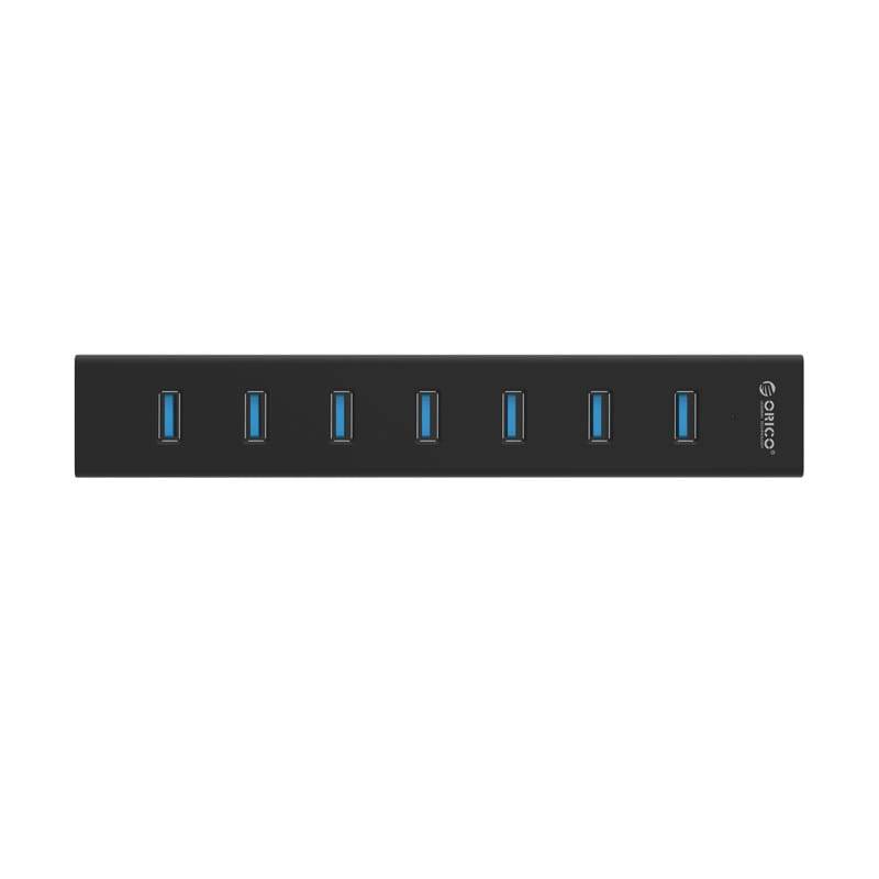 Orico 7 Port USB3.0 Aluminium Hub - Black