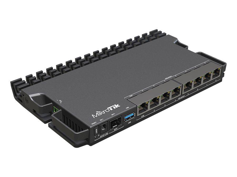 MikroTik 7 Gigabit 1x 2.5Gbps 1SFP+ 4 Core PoE Router | RB5009UPr+S+IN