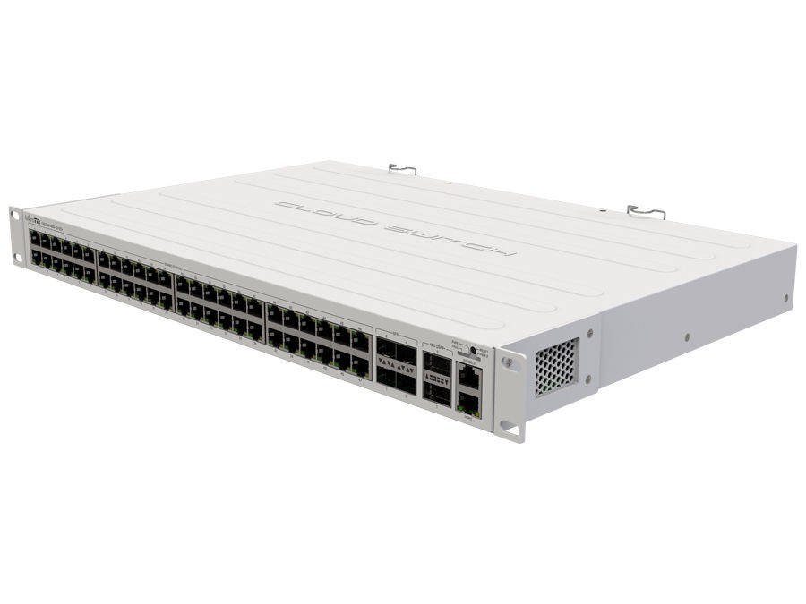 MikroTik Cloud Router Switch 48 Gigabit Ports 4 SFP+ 2 QSFP+ | CRS354-48G-4S+2Q+RM