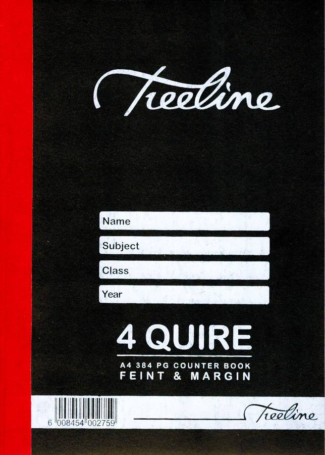 TREELINE BOOK A4 4Q 384P FEINT AND MARGIN