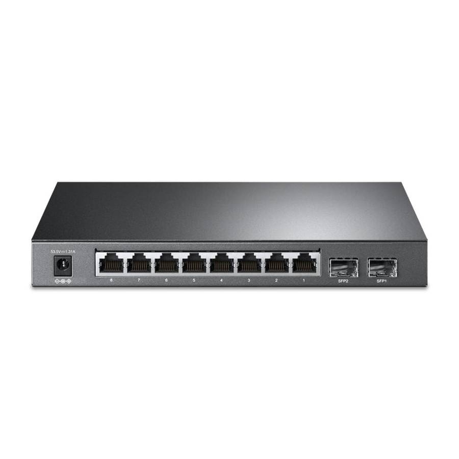 TP-Link TL-SG2210P Managed Network Switch L2/L4 Gigabit PoE Black