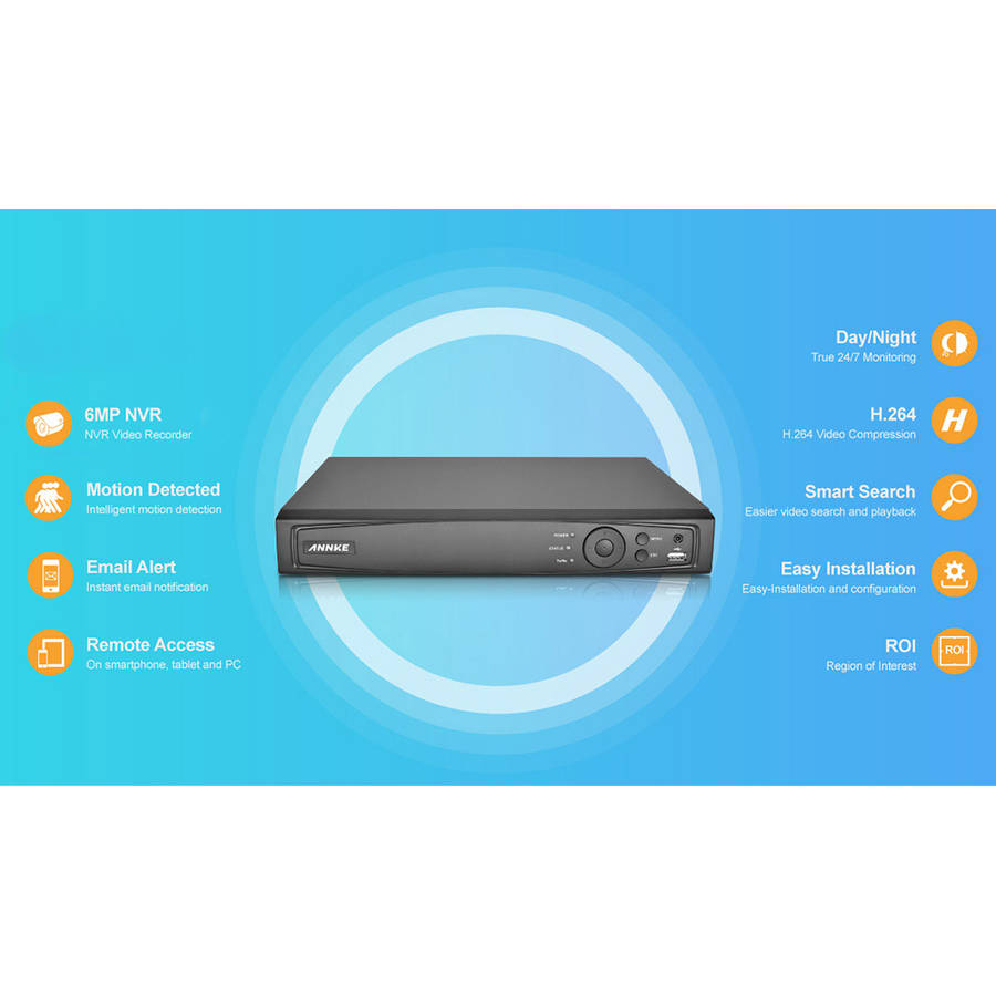 Space TV Home Security Annke 16CH Embedded NVR, HDMI & VGA, CCTV Recorder
