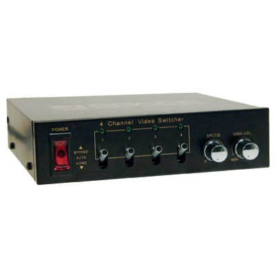 Space TV 4 Channel CCTV Switcher With Audio