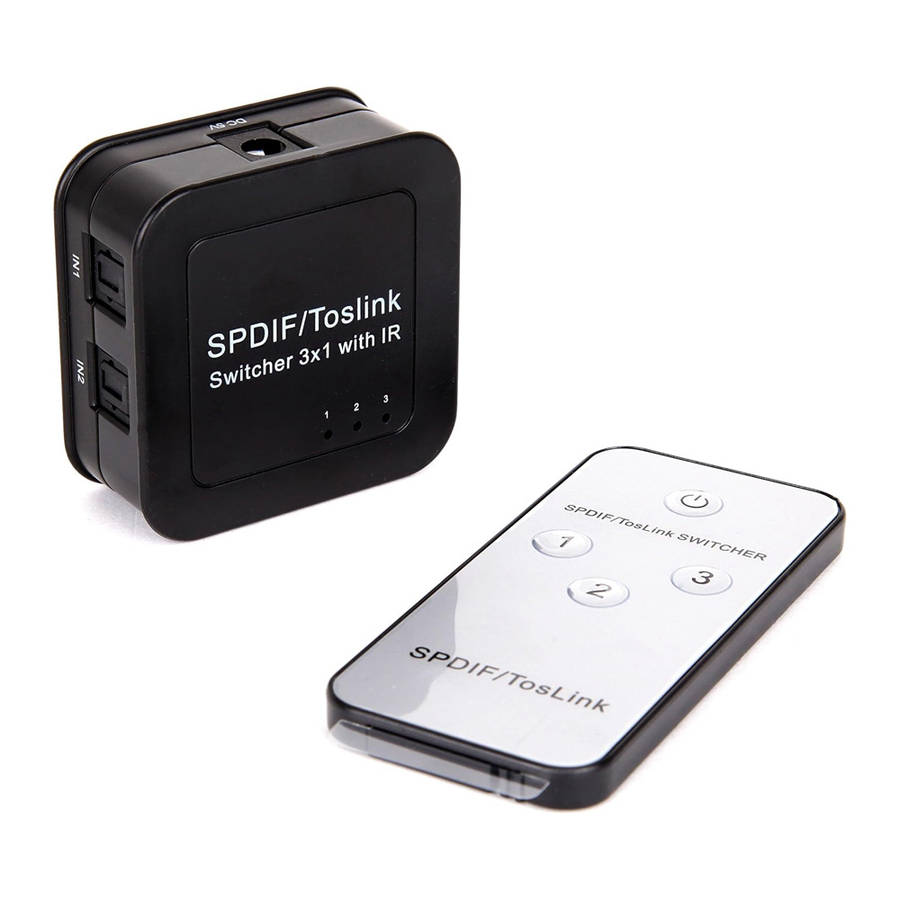 Space TV Digital Optical Toslink Audio 3×1 Switcher With Remote