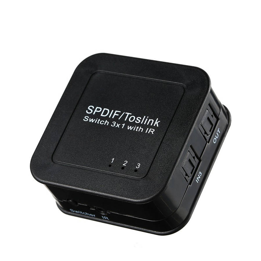 Space TV Digital Optical Toslink Audio 3×1 Switcher With Remote