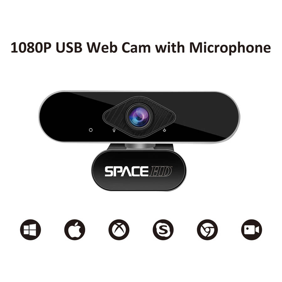 Space TV Auto-Focus Web Cam- Full High Definition 1080P USB Web Camera
